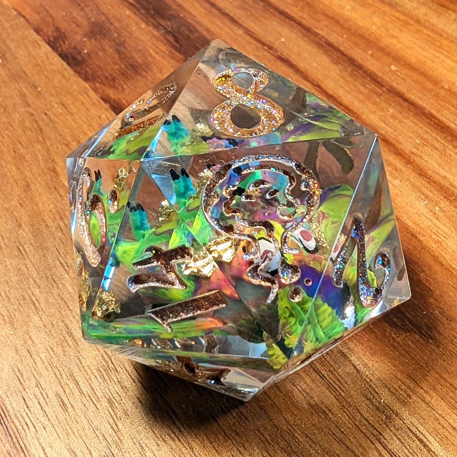 Psychedelic Moth Person Chonky D20