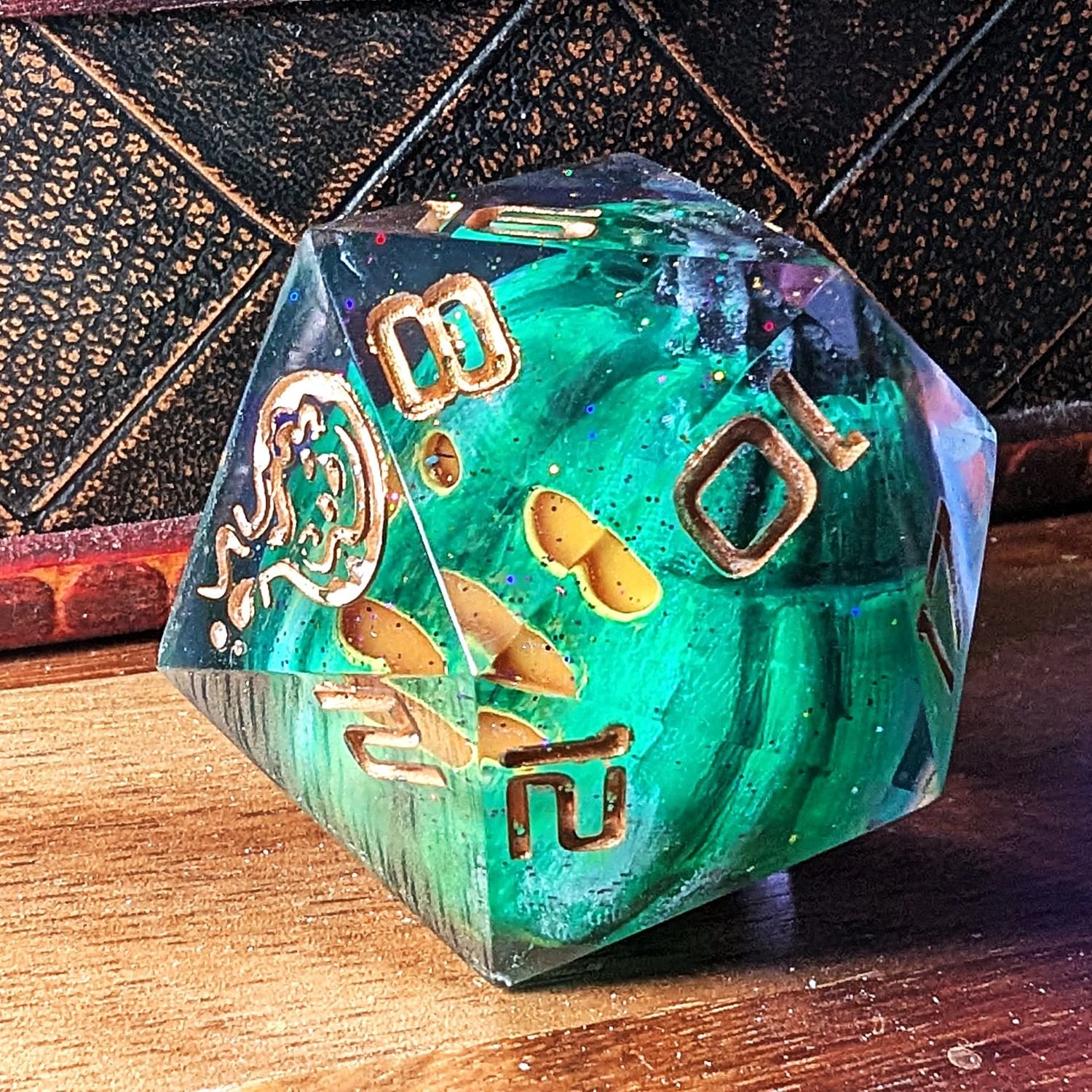 Green Jack O' Lantern Chonky D20 Copy - Image 5