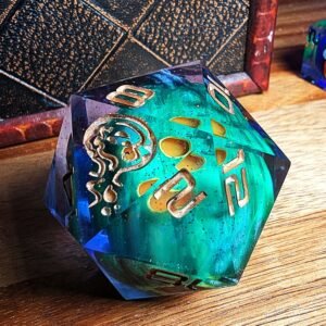Green Jack O' Lantern Chonky D20
