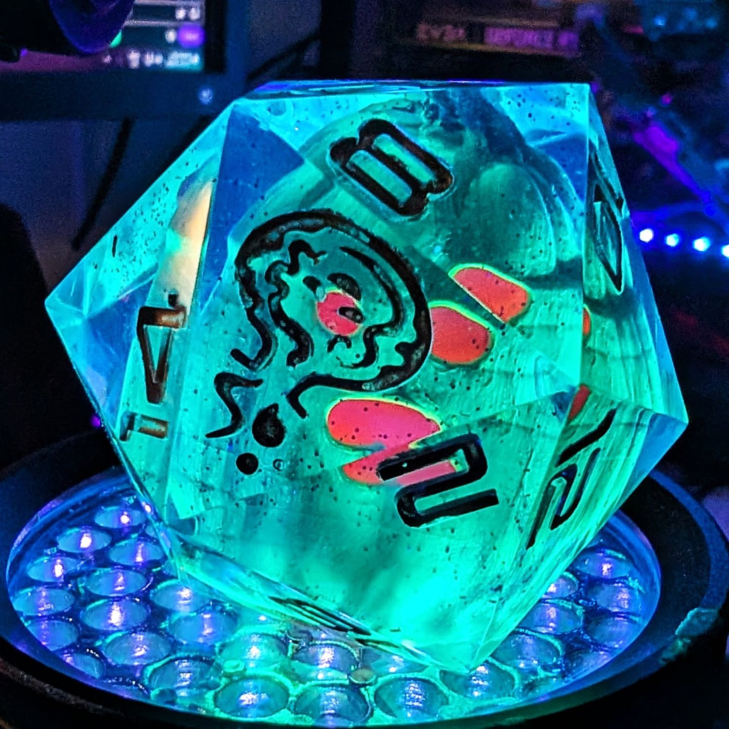 Green Jack O’ Lantern Chonky D20